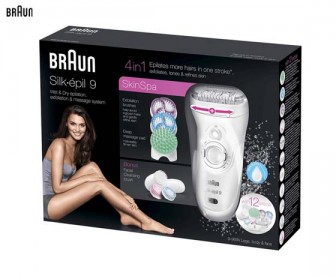 【特惠价】Braun 博朗 女士多功能脱毛充电式剃毛器9-969V(带洗脸刷/干湿两用/12个配件) 【特惠价】Braun 博朗 女士多功能脱毛充电式剃毛器9-969V(带洗脸刷/干湿两用/12个配件)
